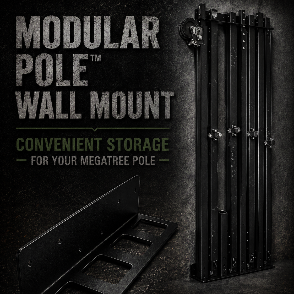 🛠️ Modular Pole™ Wall Mount - Convenient Storage for Your MegaTree Pole