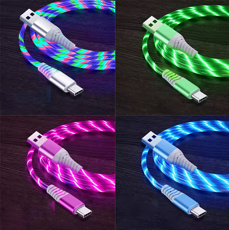 LED Charging Cable - 1m USB Type C