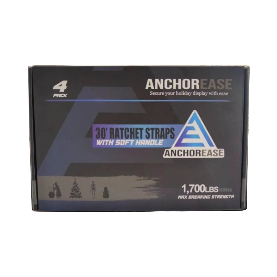 💪 AnchorEase™ 30' Ratchet Straps – Heavy-Duty Outdoor Display Protection 🚚